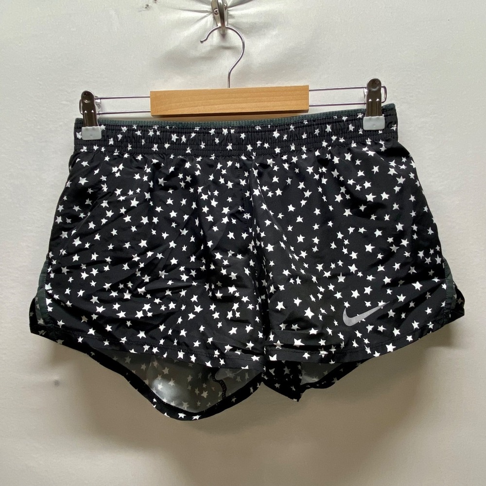 Nike Dri-Fit Tempo Running Shorts Women's Small Black Lined Track Activewear EUC
